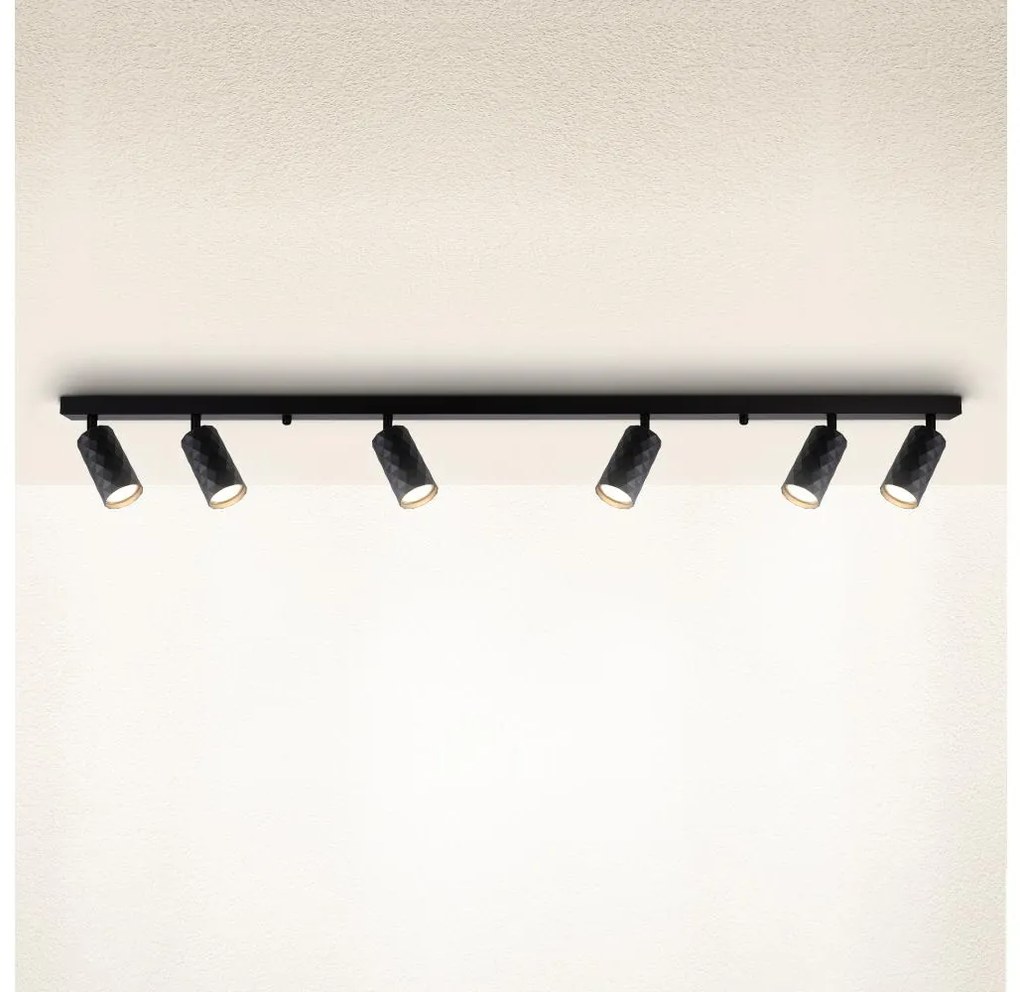 Brilagi - Bodové svietidlo SELE DIAMANT 6xGU10/30W/230V čierne