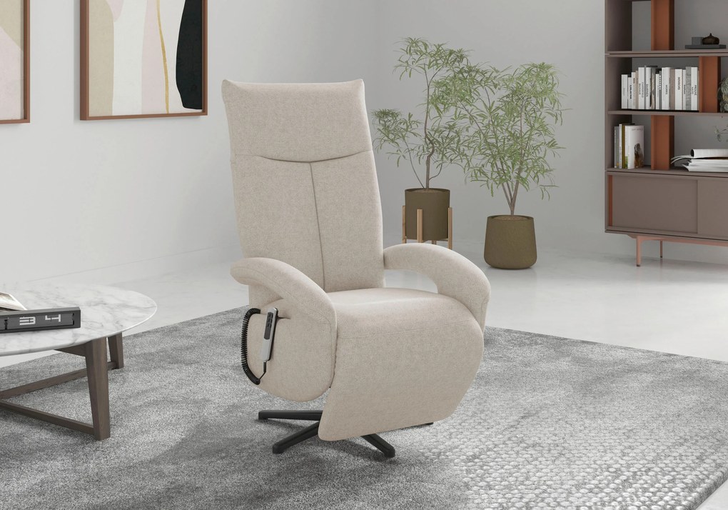 XXXLutz RELAXAČNÉ KRESLO, textil, krémová Sit & More - Online Only obývacie izby - 00014401325H