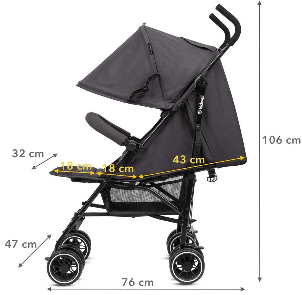 Kočík Kidwell NELLI Graphite