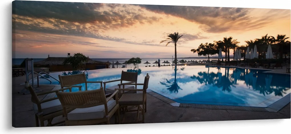 Obraz - Resort pri mori (120x50 cm)