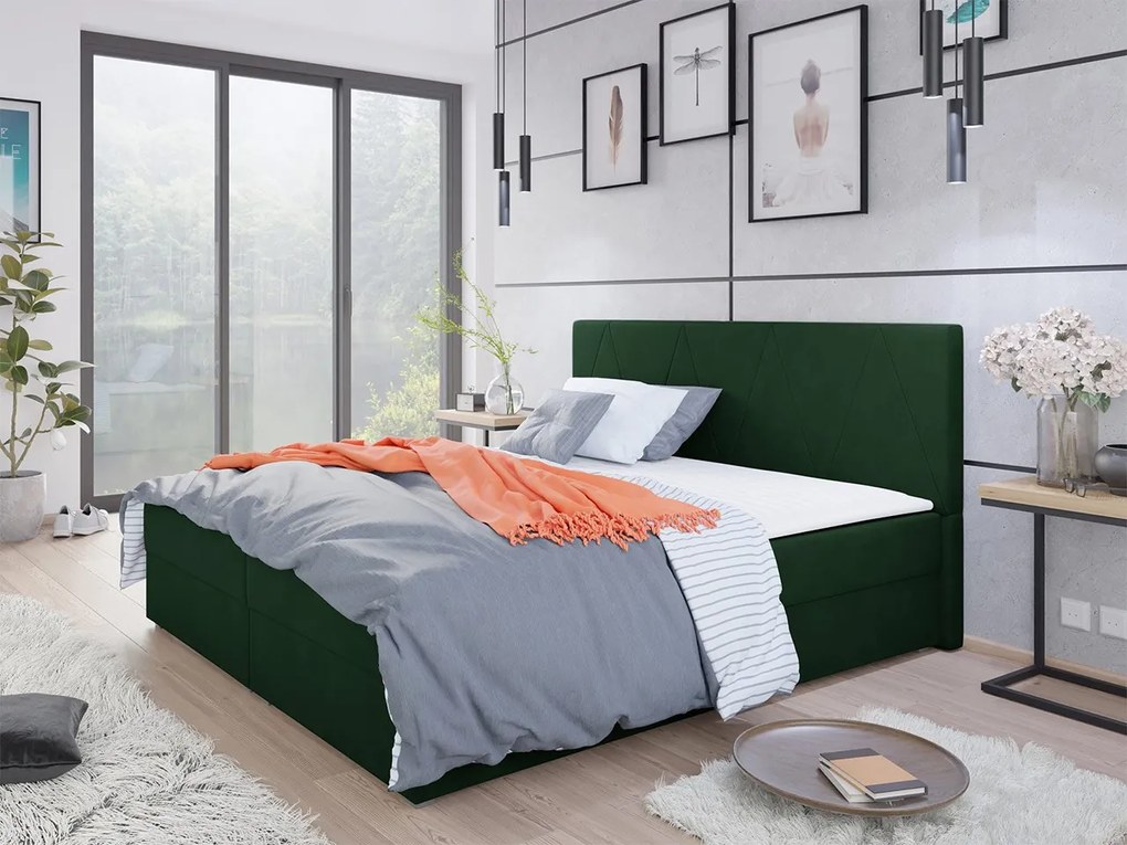 Kontinentálna posteľ Derisio 3, Rozmer postele: 180x200, Dostupné poťahy: Rico 20