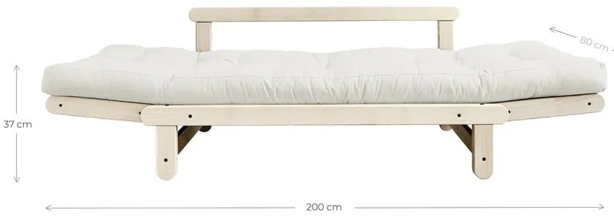 Variabilná pohovka Karup Design Beat Natural Clear/Linen Beige