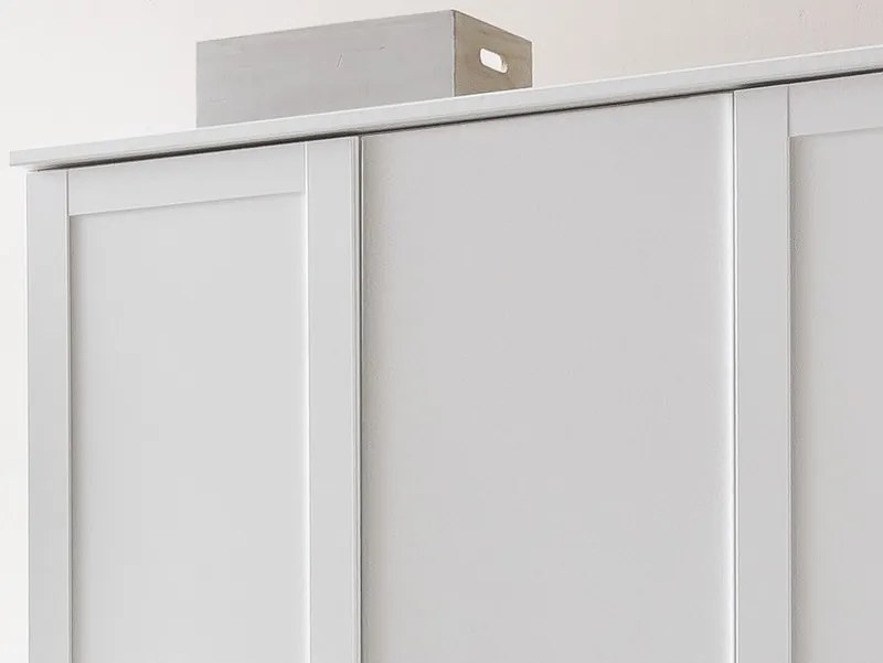 Šatníková skriňa Nadja, 135 cm, biela