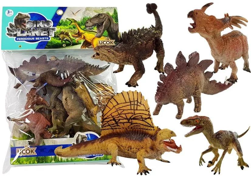 LEAN TOYS Sada dinosaurov 6 kusov