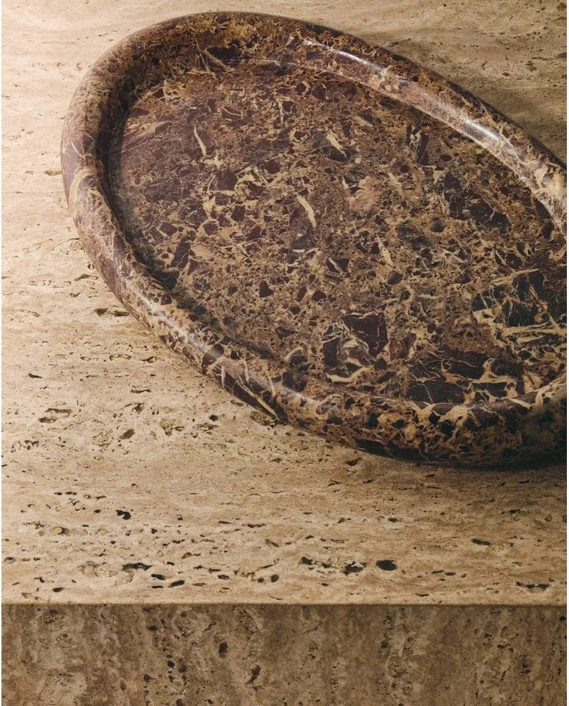 Mramorová dekoratívna tácka 28x43 cm Lenorel – Kave Home