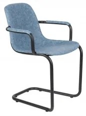 Jídelní židle s područkami  THIRSTY ZUIVER, plast modrá Zuiver 1200214