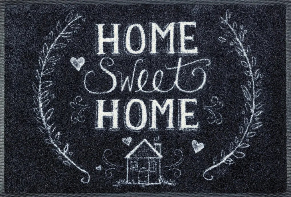 Home- tmavá rohožka s domčekom 50x75 cm