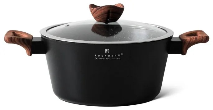 Dizajnová 8-dielna sada hrncov čierno-hnedá