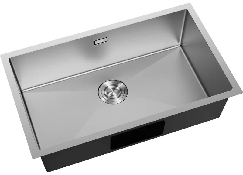 Mexen Trixo, 1-komorový nerezový drez 750 x 440 mm, brúsená oceľ, 6415751000-01