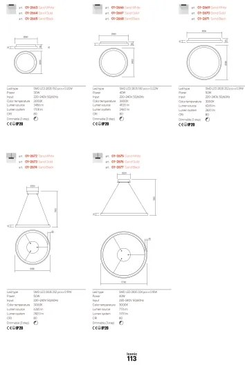 Redo 01-2672 - LED stmievateľný luster na lanku ICONIC LED/50W/230V pr. 58 cm biela