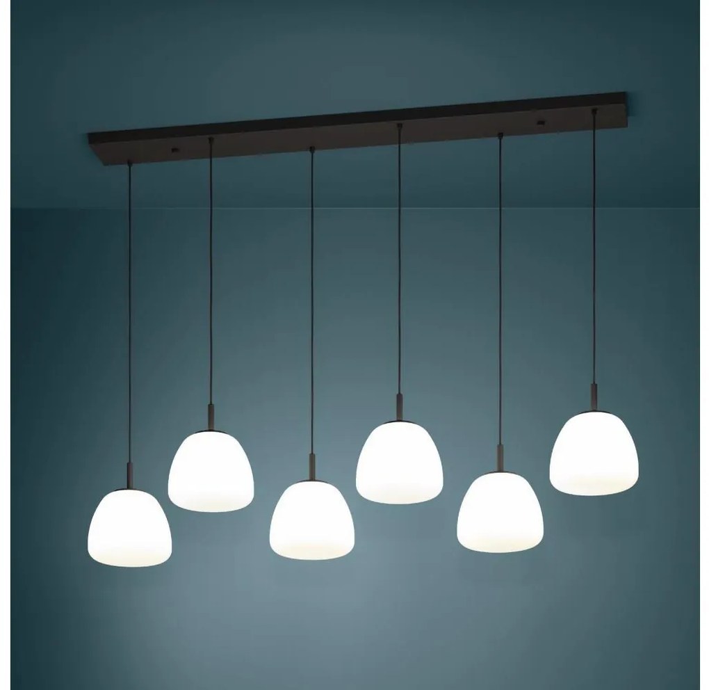 Eglo 390203 - Luster na lanku BALMES 6xE27/40W/230V