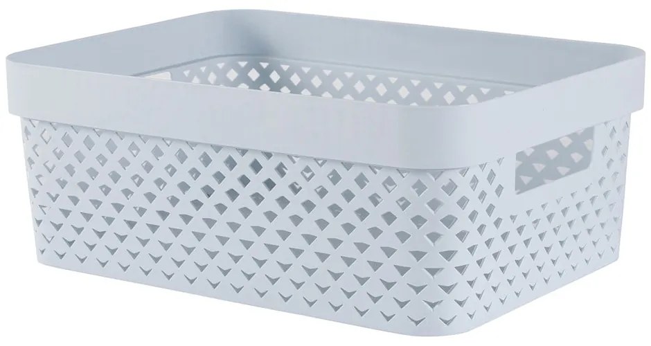 Svetlomodrý plastový úložný box 36x27x14 cm Pure – Curver