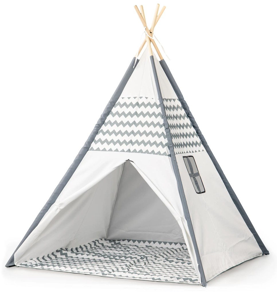 Detské tipi ECOTOYS – stan s podlahou 120x160 cm