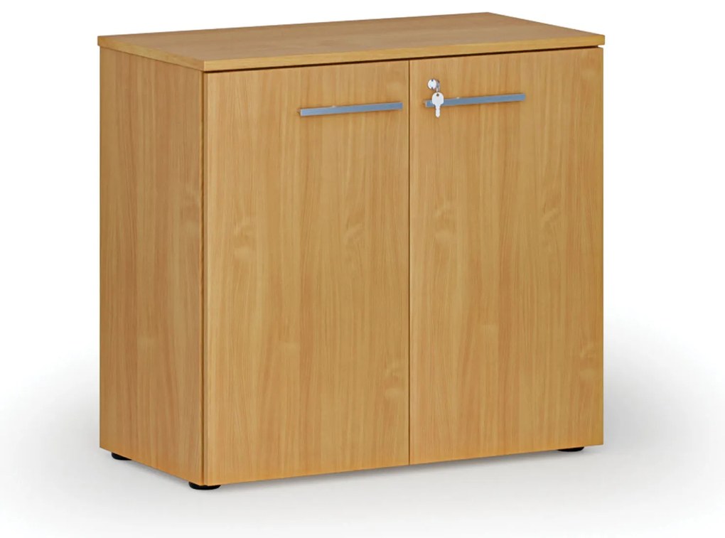 Kancelárska skriňa s dverami PRIMO WOOD, 800 x 420 x 740 mm, buk