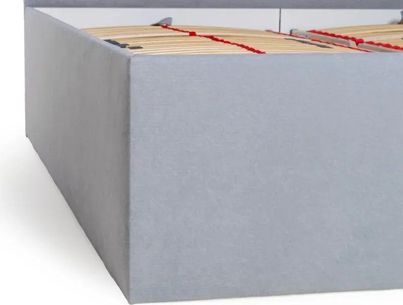 MANŽELSKÁ POSTEĽ S LAMELOVÝM ROŠTOM AMELIE 2, 200x160, sivá (č.43)