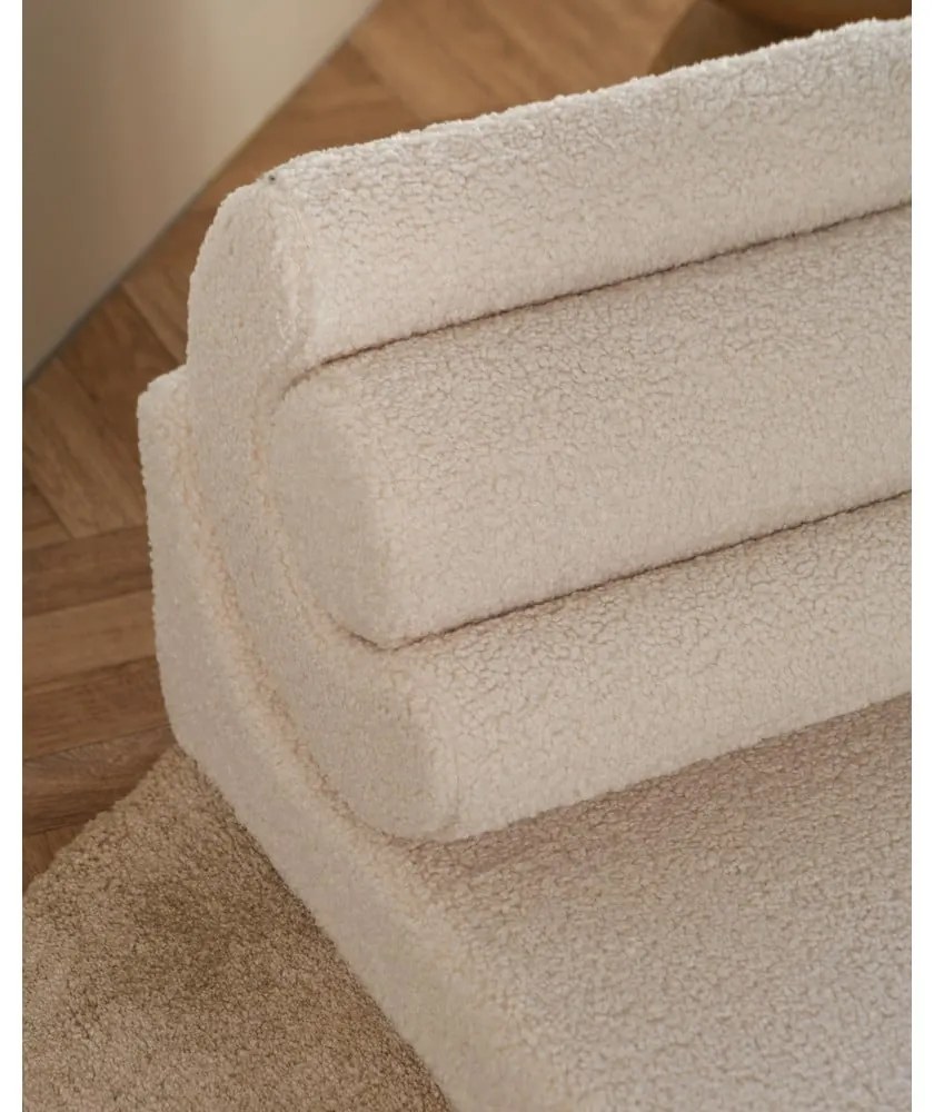 Krémové detské kresielko z textílie buklé Flipster – Wigiwama