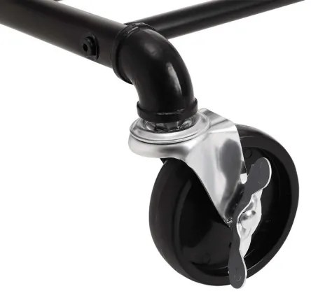 Mobilný stojanový vešiak LINEA čierny