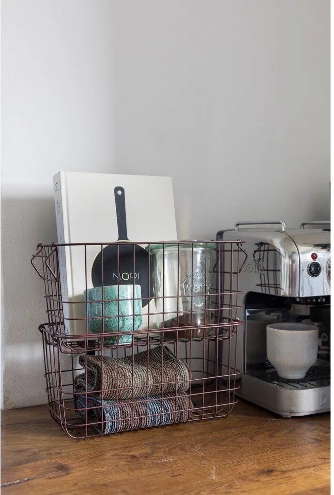 Drôtený kovový košík 31x16,5x16 cm Store-It – Mette Ditmer Denmark