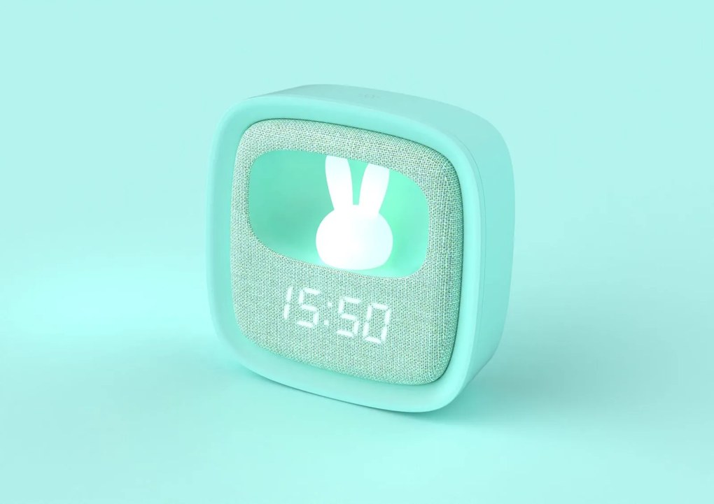 Budík a nočné svetlo – MOB Billy Clock and light – Blue