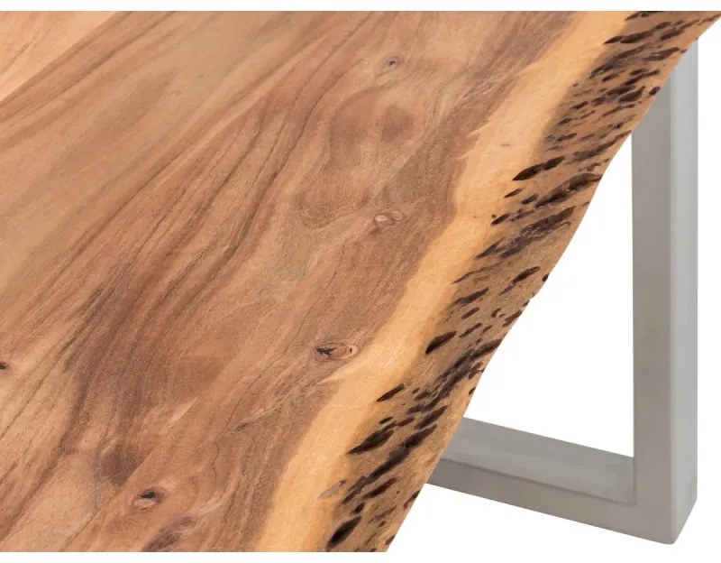 furniture-nabytek.cz - Akátový stříbrný jídelní stůl Bullwer 200x100 cm