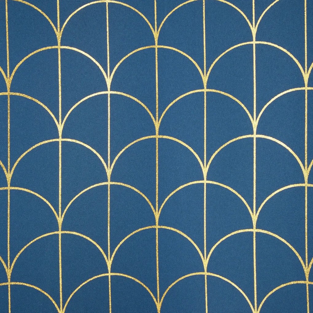 ZÁVES NA KRÚŽKOCH CANDE 140X250 CM NÁMORNÍCKA MODRÁ