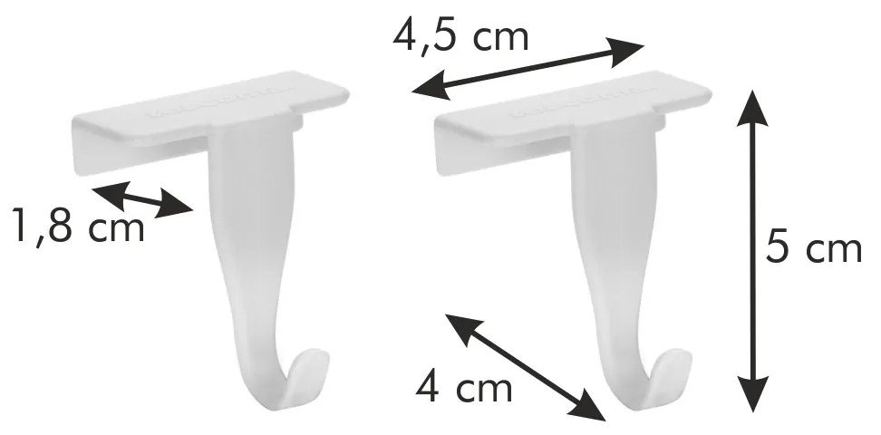 Tescoma Háčiky na dvierka FlexiSPACE, 2 ks