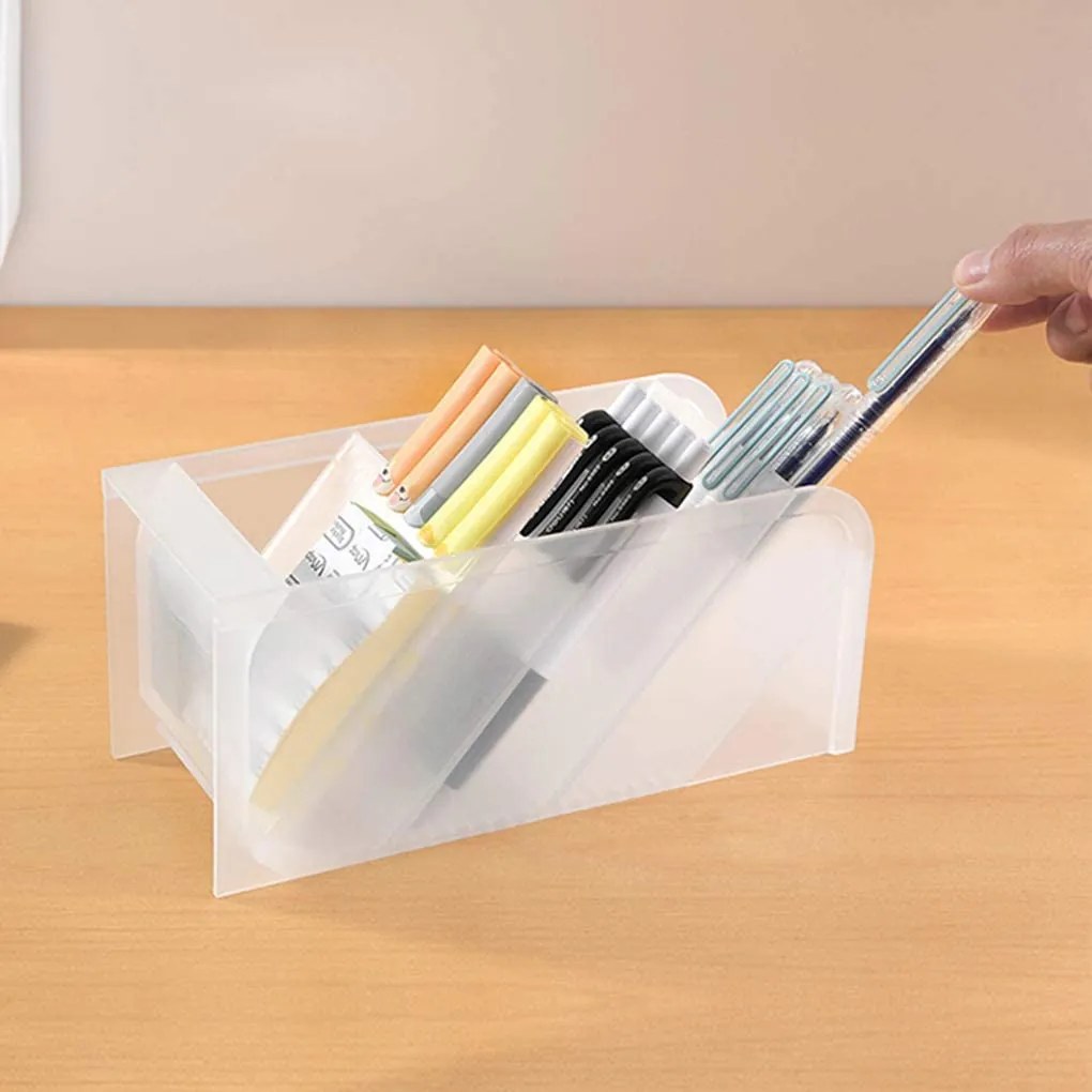 eCarla Multifunkčný stolný organizér na písacie potreby / štetce, William, transparentný