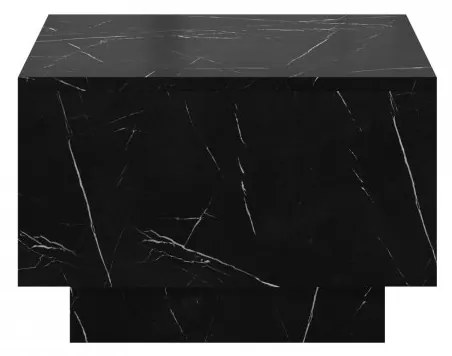 Konferenčný stolík s úložným priestorom Naeska 60 x 60, Farby: biely mramor