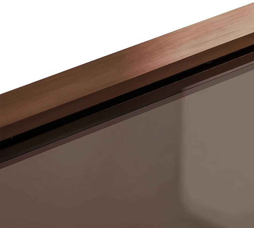 Rea Elegant, vaňová zástena s pevným krídlom 70x140 cm, medená matná, REA-W5694