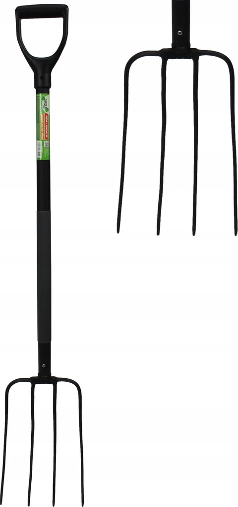 Garden Line 4-zubová poľnohospodárska vidlica s oceľovou rúčkou 120 cm *4044