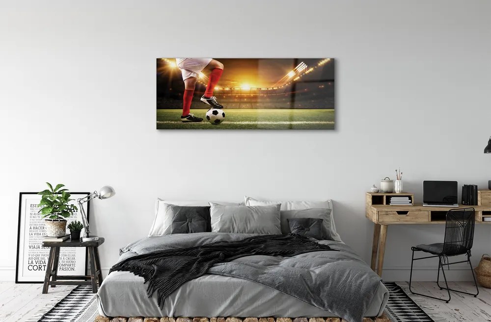 Obraz plexi Futbalovom štadióne nohy 120x60 cm