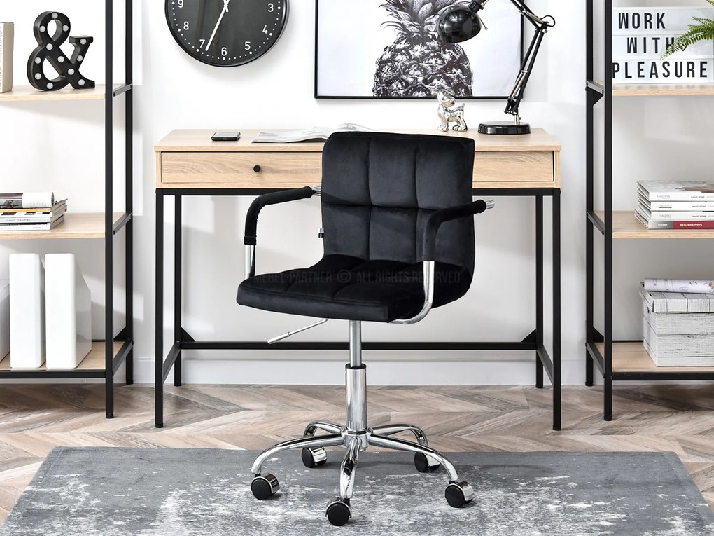 Stolička Elita (čierna + chrómová). Akcia -23%. Vlastná spoľahlivá doprava až k Vám domov. 1110023