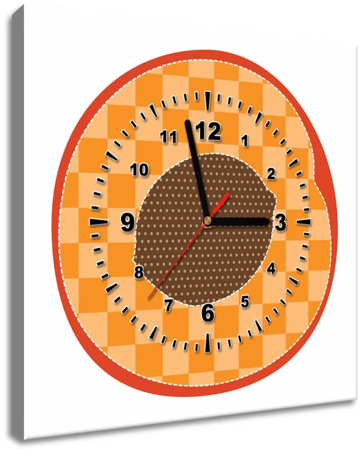 Gario Obraz s hodinami Broskyňa Veľkosť: 40 x 40 cm