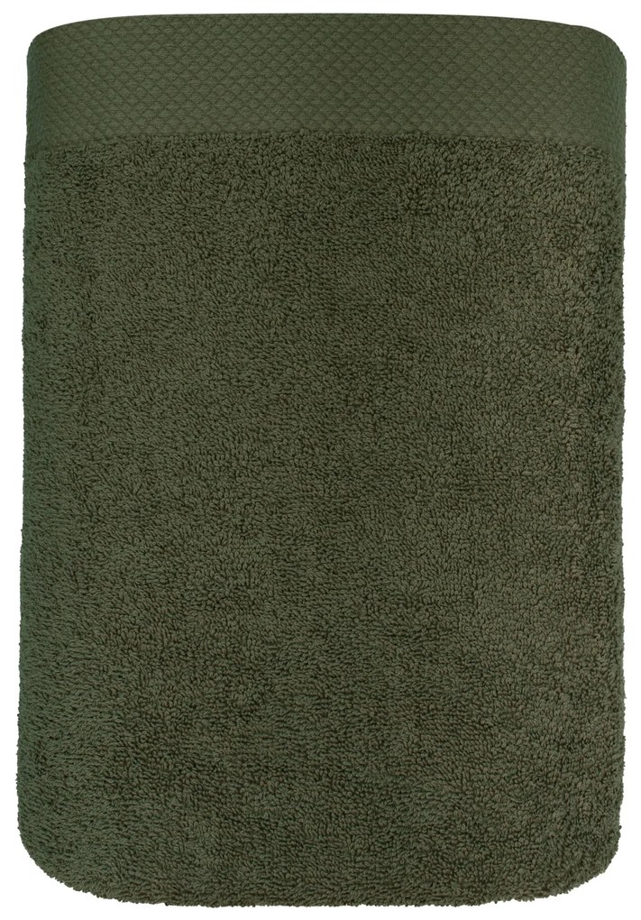 Bavlnený froté uterák BOHO 70x140 cm zelený