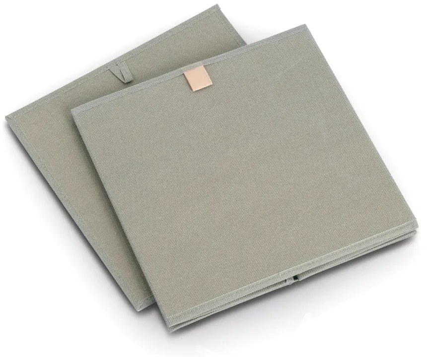 Zeller Present Úložný box, kostka, do čtvercový knihoven WOVEN 32x32x32, khaki
