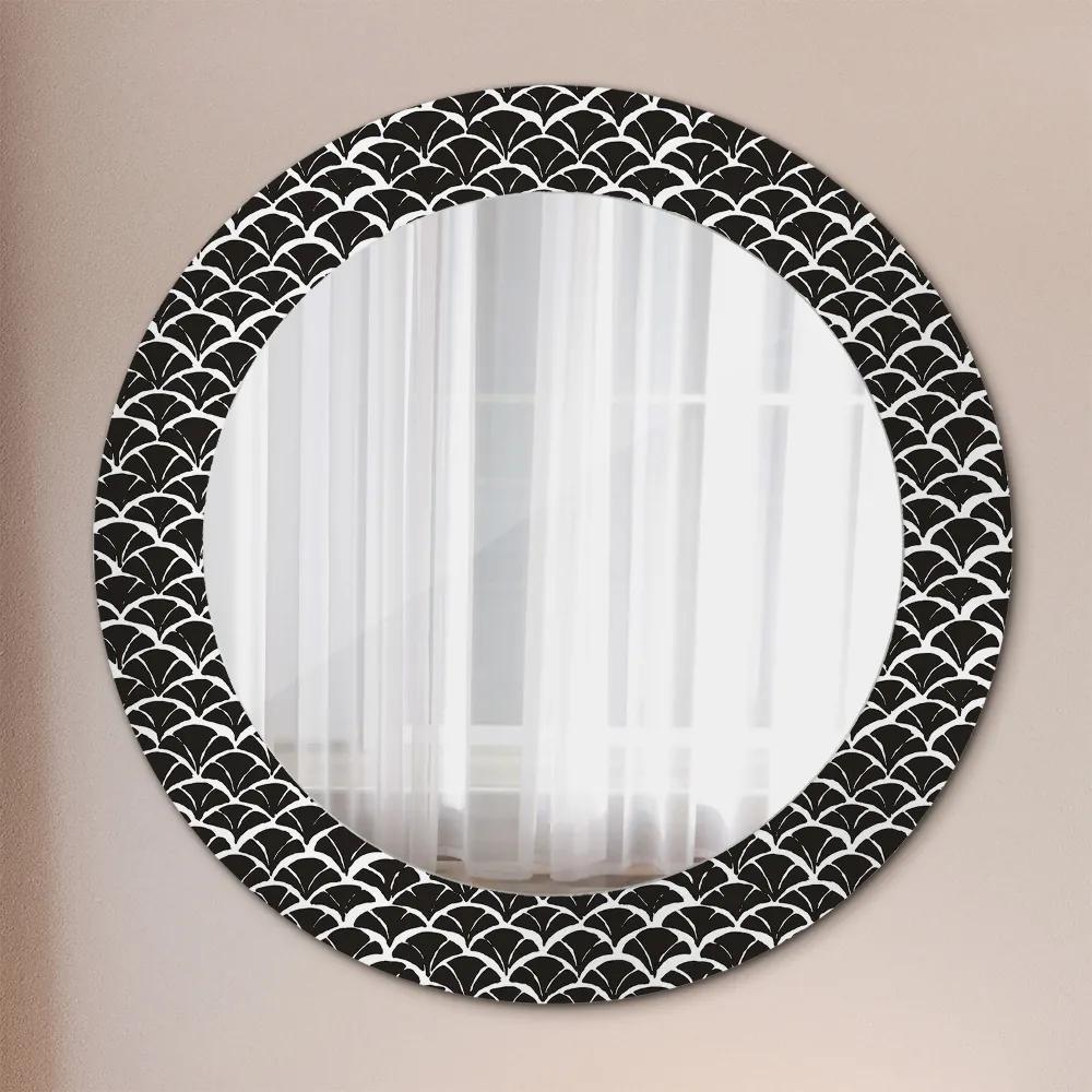 Okrúhle ozdobné zrkadlo Orientálne stupnice fi 60 cm