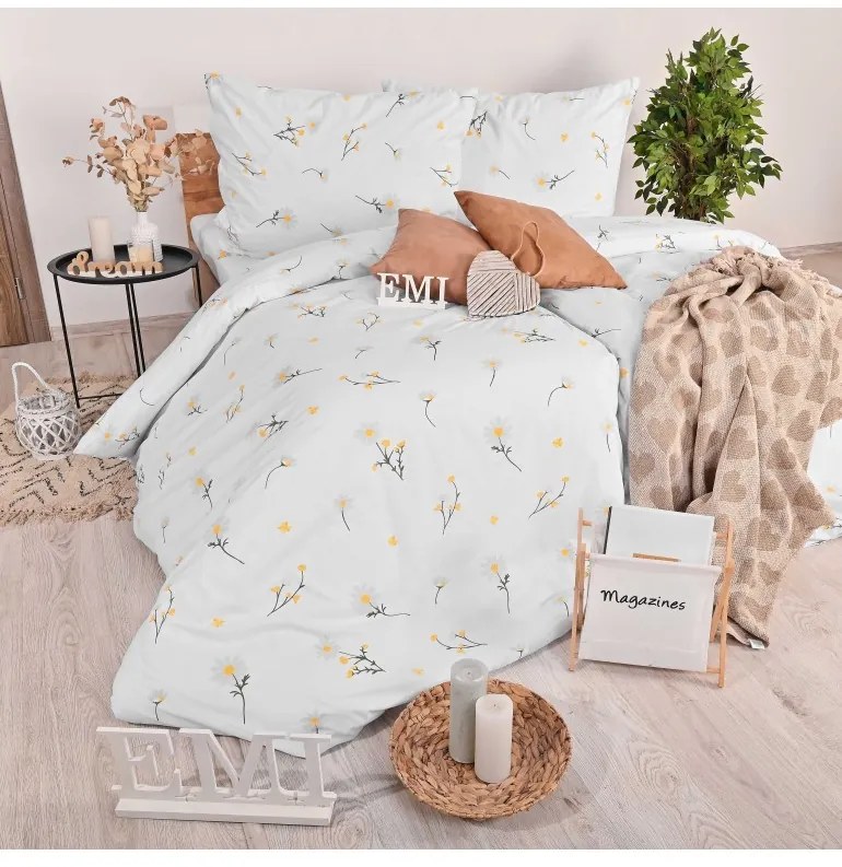 Obliečky krepové Sedmokrásky EMI, Štandardný set jednolôžko obsahuje 1x 140x200 + 1x 70x90