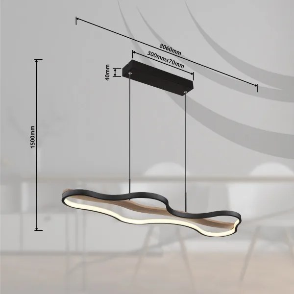 Globo 67181H - LED Stmievateľný luster na lanku BEZZY LED/30W/230V + DO