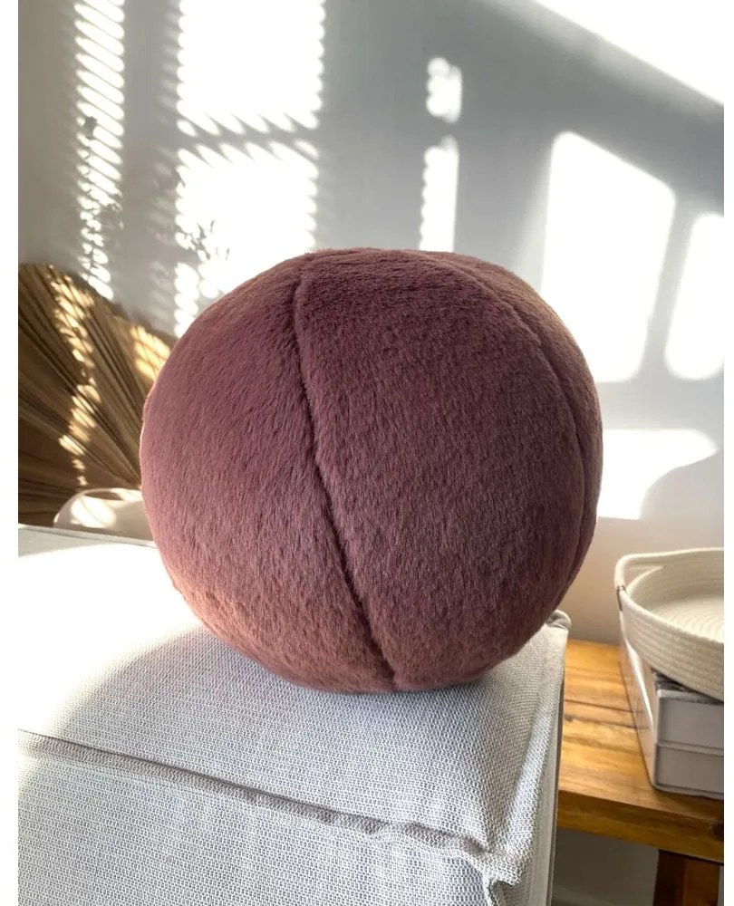 Dekoračný vankúš z mikroplyšu ø 25 cm Top – Mioli Decor