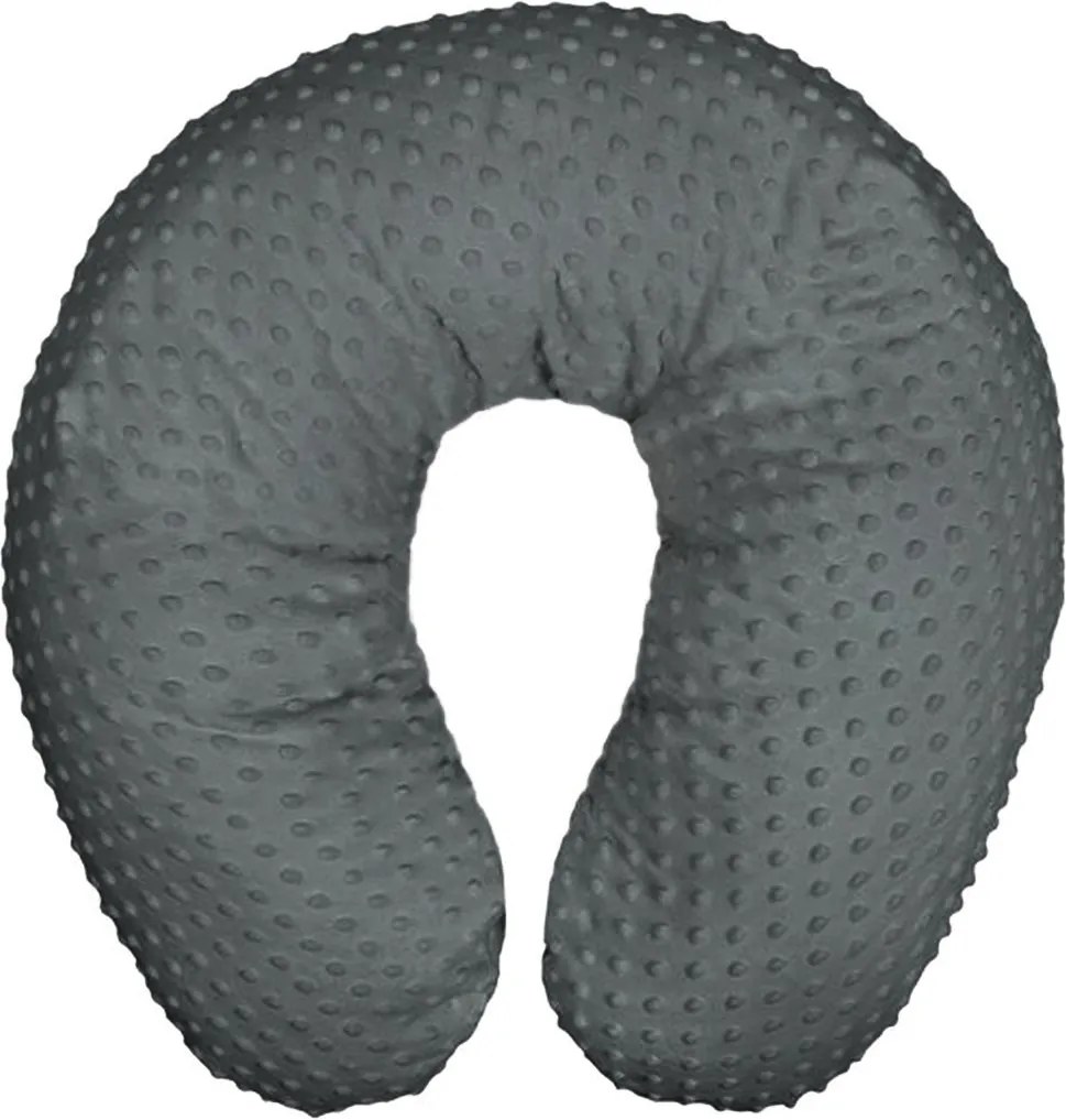 Univerzální kojící polštář z Minky Womar šedý tmavý