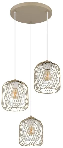 Globo 15965-3HR - Závesný luster na lanku DICHTI 3xE27/40W/230V