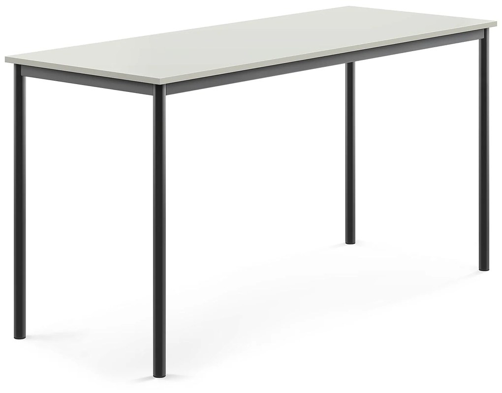 Stôl SONITUS, 1800x700x900 mm, HPL - šedá, antracit