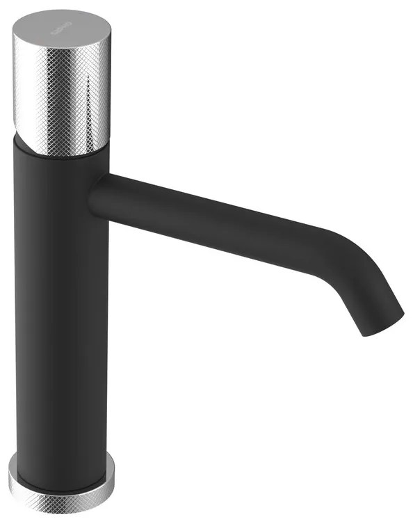Sapho Sapho, ULTRATAP stojanková umývadlová batéria, čierná mat/chróm, UT004TBC