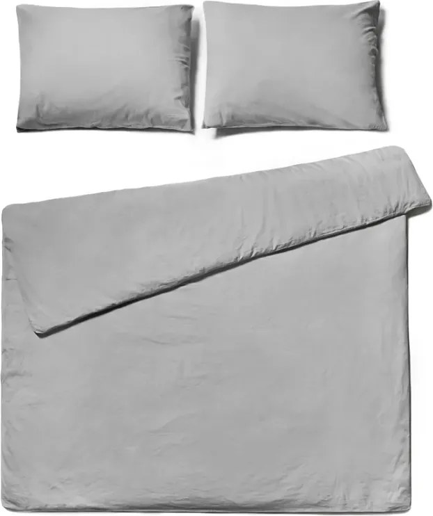 Bavlnené obliečky CALMORA svetlosivé Rozmer obliečky: 2 ks 70 x 90 cm | 160 x 220 cm