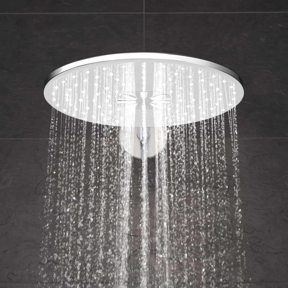 GROHE Rainshower SmartActive horná sprcha 2jet, priemer 310 mm, so sprchovým ramenom 430 mm, chróm/mesačná biela, 26475LS0