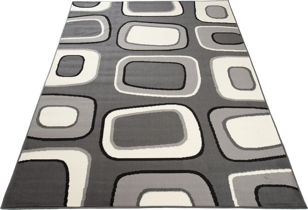 TA Koberec T965A DARK GRAY CHEAP PP CRM Sivý Obdĺžnikový Rozmer: 130x190 cm