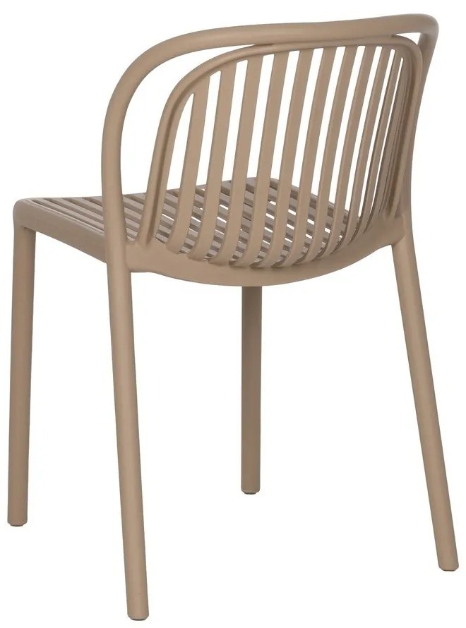 Béžová plastová jedálenská stolička Alia – Ixia