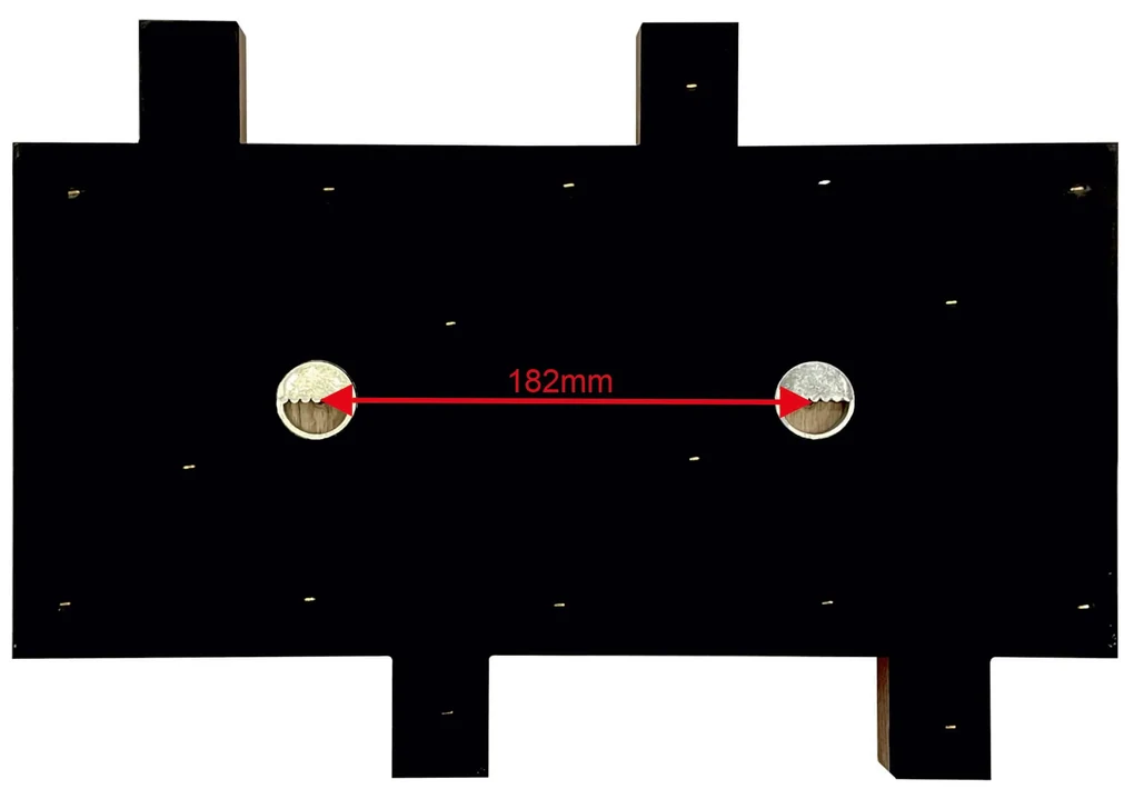 Dekorstudio Vešiak na stenu Lamele mini 40cm