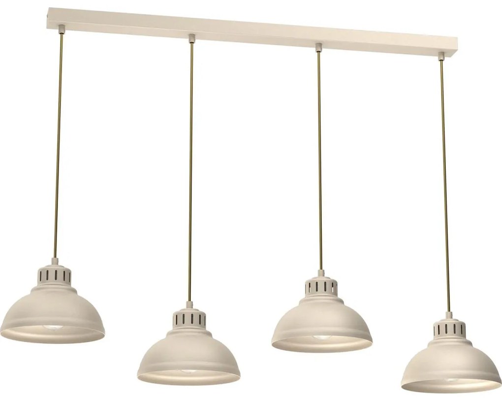 Luster na lanku SVEN 4xE27/15W/230V béžová