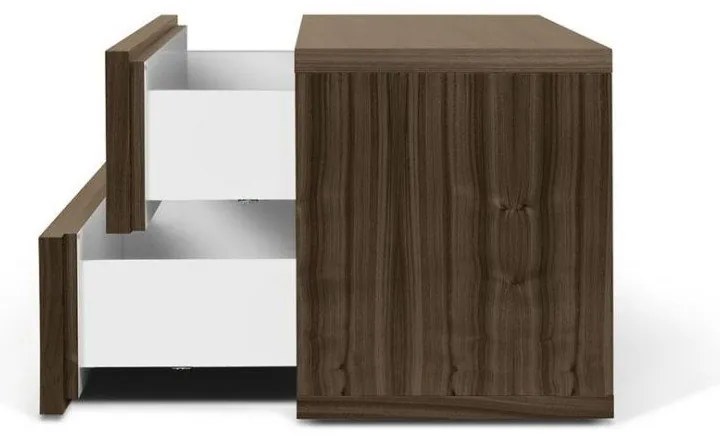 Hnedý nočný stolík s 2 zásuvkami TemaHome Aurora